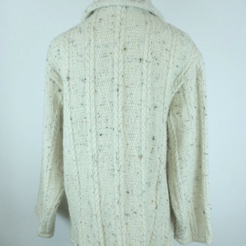 WEAVE OF THE IRISH ARAN Jacket HAND CRAFTED M - Picture 5 of 8